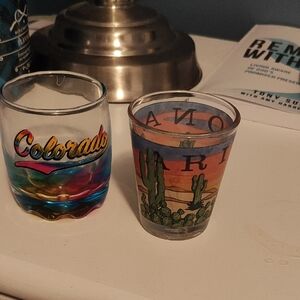 Colorful Colorado & Arizona Shot Glass Set